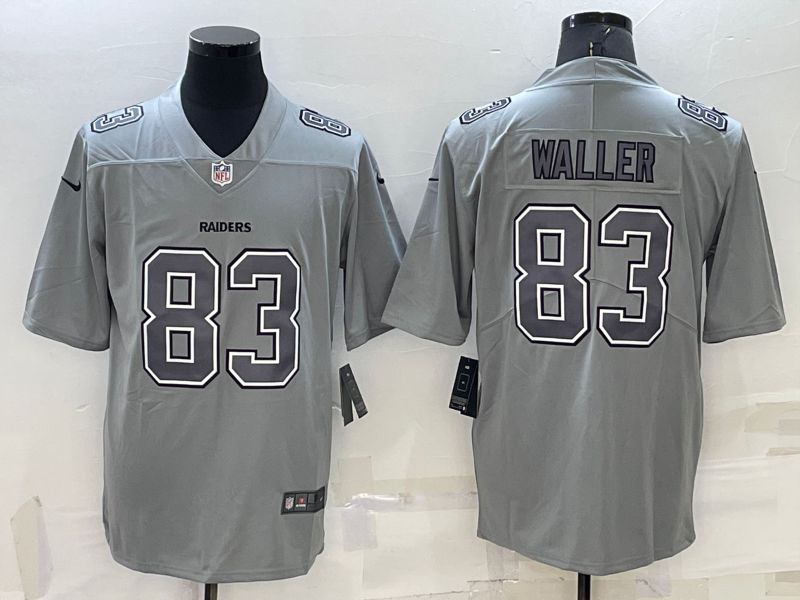 Men Oakland Raiders 83 Waller Grey 2022 Nike Limited Vapor Untouchable NFL Jersey